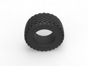 Offroad tire 119 Scale 1 to 25 3D प्रिंट मॉडल