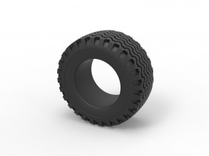 Offroad tire 119 Scale 1 to 25 3D प्रिंट मॉडल