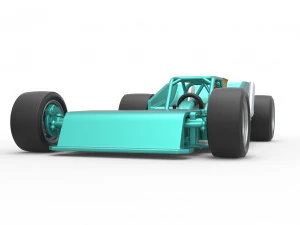Supermodified rear engine race car Scale 1 to 25 3D Print Model