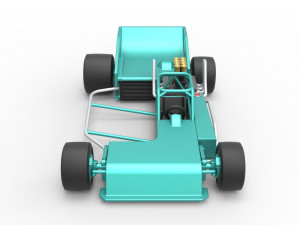 Supermodified rear engine race car Scale 1 to 25 3D Print Model