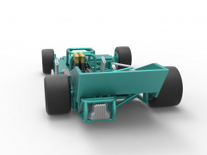 Supermodified rear engine race car Scale 1 to 25 3D Print Model
