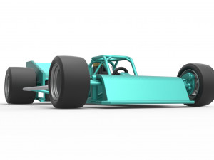 Supermodified rear engine race car Scale 1 to 25 3D Print Model