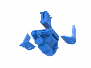 Engine V8 for Supermodified race car Version 2 Scale 1 to 25 Modèles 3D en vedette