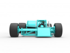 Supermodified rear engine race car Version 2 Scale 1 to 25 3D प्रिंट मॉडल