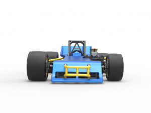 Supermodified front engine race car Scale 1 to 25 3D Print Model