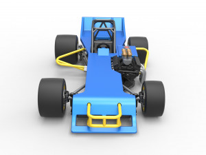 Supermodified front engine race car Scale 1 to 25 3D Print Model