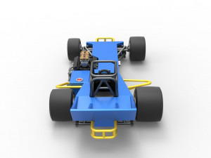 Supermodified front engine race car Scale 1 to 25 3D Print Model