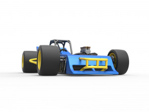 Supermodified front engine race car Scale 1 to 25 3D Print Model