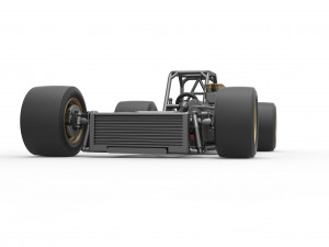 Supermodified front engine race car Base Scale 1 to 25 3D Принт Модель
