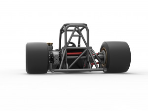 Supermodified front engine race car Base Scale 1 to 25 3D Принт Модель
