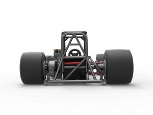 Supermodified front engine race car Base Scale 1 to 25 3D Принт Модель