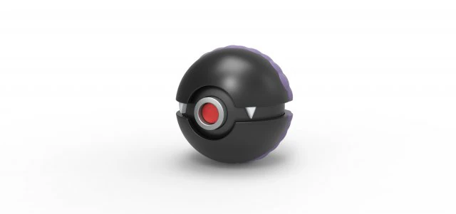 Gastly orb 3D Print Model .c4d .max .obj .3ds .fbx .stl .blend