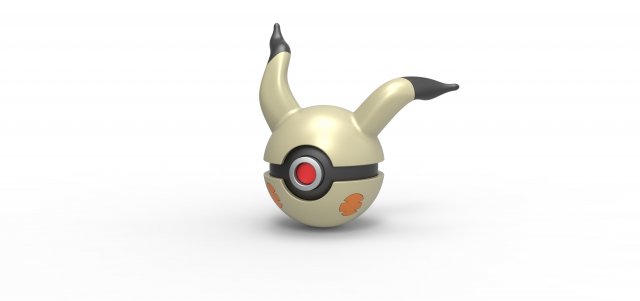 Mimikyu orb 3D प्रिंट मॉडल .c4d .max .obj .3ds .fbx .stl .blend 
