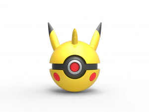 Orbe Pikachu Spike Modèles 3D en vedette
