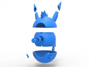 Orbe Pikachu Spike Modèles 3D en vedette