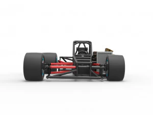 Supermodified front engine race car Base Version 2 Scale 1 to 25 3D Print Model