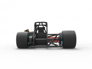 Supermodified front engine race car Base Version 2 Scale 1 to 25 3D Print Model