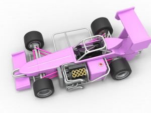 Supermodified front engine race car V2 Scale 1 to 25 3D-printmodel