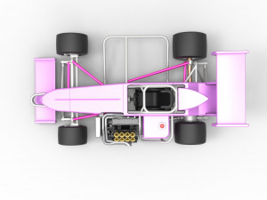 Supermodified front engine race car V2 Scale 1 to 25 3D-printmodel