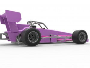 Supermodified front engine race car V2 Scale 1 to 25 3D-printmodel