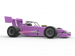 Supermodified front engine race car V2 Scale 1 to 25 3D-printmodel
