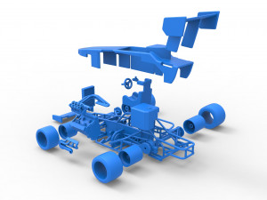 Supermodified front engine race car V2 Scale 1 to 25 3D-printmodel