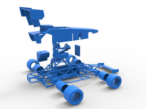 Supermodified front engine race car V2 Scale 1 to 25 3D-printmodel