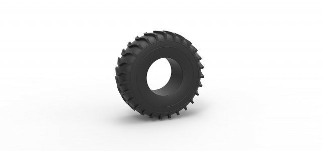 Low pressure tire 11 Scale 1 to 25 Model do druku 3D .c4d .max .obj .3ds .fbx .stl .blend 