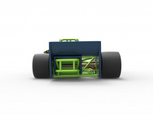 Supermodified front engine race car V3 Scale 1 to 25 3D Принт Модель