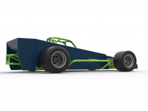 Supermodified front engine race car V3 Scale 1 to 25 3D Принт Модель