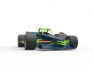 Supermodified front engine race car V3 Scale 1 to 25 3D Принт Модель