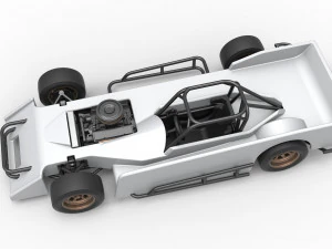 Small Block Supermodified race car Scale 1 to 25 3D Print Model