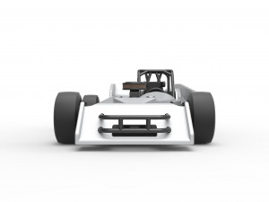 Small Block Supermodified race car Scale 1 to 25 Modelo de impresión 3D