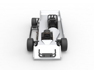 Small Block Supermodified race car Scale 1 to 25 Modelo de impresión 3D