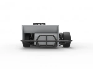 Small Block Supermodified race car Scale 1 to 25 3D Print Model