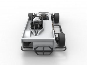 Small Block Supermodified race car Scale 1 to 25 Modelo de impresión 3D