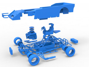 Small Block Supermodified race car Scale 1 to 25 Modelo de impresión 3D