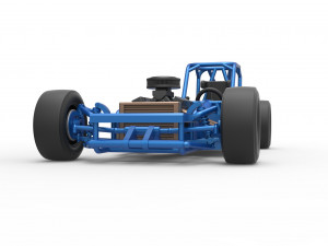 Small Block Supermodified race car Base Scale 1 to 25 3Dプリントモデル