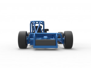 Small Block Supermodified race car Base Scale 1 to 25 3Dプリントモデル