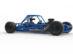 Small Block Supermodified race car Base Scale 1 to 25 3Dプリントモデル