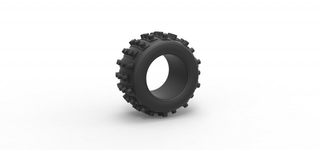 Dune buggy rear tire 31 Scale 1 to 25 Model do druku 3D .c4d .max .obj .3ds .fbx .stl .blend 