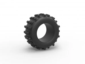 Dune buggy rear tire 31 Scale 1 to 25 3D Print Model