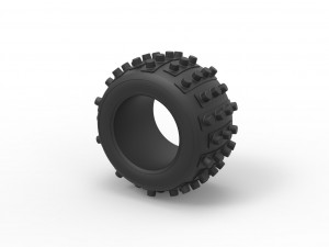 Dune buggy rear tire 31 Scale 1 to 25 Model do druku 3D