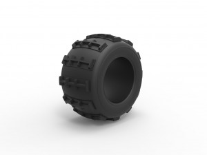 Dune buggy rear tire 32 Scale 1 to 25 3D Print Model