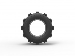 Dune buggy rear tire 32 Scale 1 to 25 3D Print Model