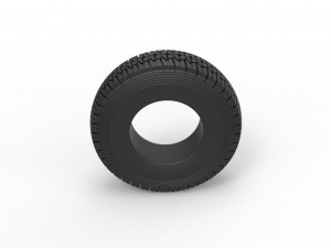 Offroad tire 121 Scale 1 to 25 3D Принт Модель