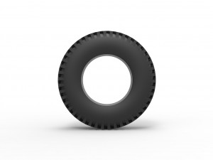 Military tire 14 Scale 1 to 25 3D Принт Модель