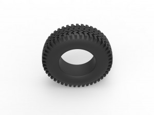 Military tire 14 Scale 1 to 25 3D Принт Модель
