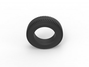 Semi truck tire 8 Scale 1 to 25 3Dプリントモデル