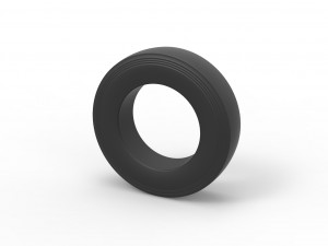 Semi truck slick tire Scale 1 to 25 3D Baskı Modeli